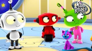 Space Cat Petsitters | Rob the Robot & Friends - Funny Kids TV