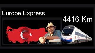 Trans Europe Express by Train (1035 km - Sivas to Istanbul) Part 2