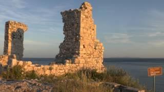 30 Seconds Samos -  ancient walls on castle hill in Pythagorion