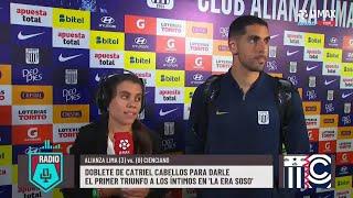 Reveladora entrevista de Ana Lucía Rodríguez a Pablo Sabbag tras la goleada de Alianza a Cienciano