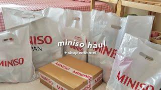 a huge and aesthetic miniso haul ️ | beauty, skincare, home goods..