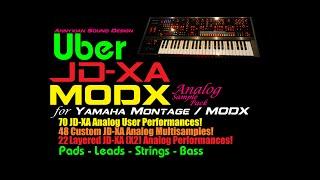 Uber JDXA MODX How does it sound? Yamaha Montage Synthesizer Sample Pack