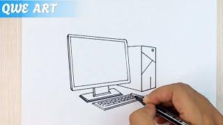 Desktop Computer Drawing ️