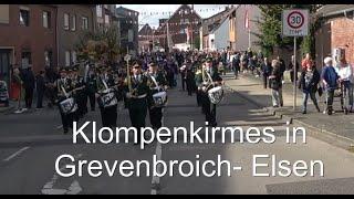 Schützenfest. Klompenkirmes in Grevenbroich Elsen 2024. Nach der Parade zurück zum Festzelt.