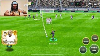 99 Chronicles R.Carlos Powerful Driven Free-Kick is INSANE - FC MOBILE