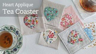 Making Heart Applique Tea Coaster