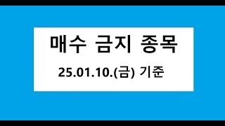 25.01.10. 기준, 매수금지, 데드크로스, 역배열 차트 종목, 주식 주가 전망. 차트 분석