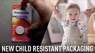 Micro | Battery | Panasonic | Child Resistant Packaging English