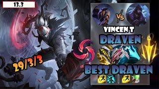 ENG SUB【Vincent Draven】S12 CN Best Draven Vs Aphelios | 29 Kills