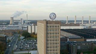 Volkswagen plant Wolfsburg (Arial shots)