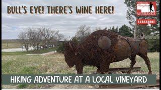 Don't drink and hike! Hiking Adventure at Junto Wine Trail, Seward, Nebraska