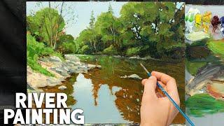 How to Paint a River | Impressionist Technique