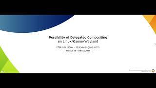 Possibility of Delegated Compositing on Linux/Ozone/Wayland