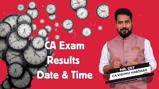 CA Foundation I INTER I Jan 2025 Exam Results Date & TIME