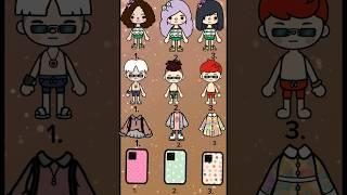 Toca boca girls choose boy or clothes or iphone #tocalifeworld #choose #baothuongtv #shorts