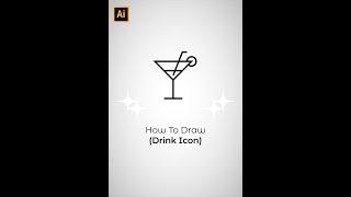 Easy Drawing Drink Icon in Adobe Illustrator