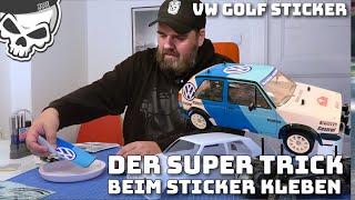 Tamiya VW Golf GTI MK2 Rallye  Lackieren und Sticker mit Trick Kleben