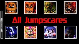 Animatronics Jumpscares in HD FNaF 1 2 3 4 5 6