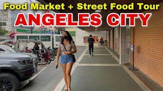 Walk in ANGELES CITY — Streets, Food Market & Street Food Tour | Pampanga, Philippines