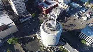 Los Angeles via Drone: Capitol Records Building