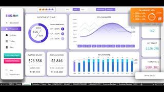 KPI dashboard in Excel Template free Download