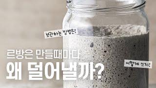 르방이 궁금한 당신을 위하여발효종, 사워도우 사용과 보관하기 Sourdough Starter FAQ