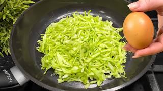 I cook cabbage like this every weekend! Cabbage with eggs tastes better than meat!