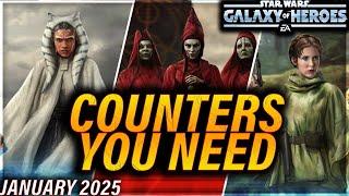 COUNTERS YOU NEED (look for timestamps) (January 2025 | 3v3) #swgoh #gac #galaxyofheroes #starwars