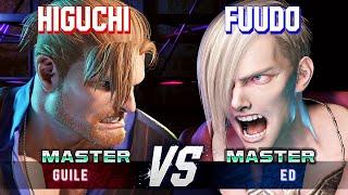 SF6 ▰ HIGUCHI (Guile) vs FUUDO (Ed) ▰ High Level Gameplay