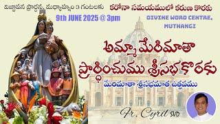 Divine Mercy Intercession | Fr. Cyril Doss SVD | Divine Word Centre,Muthangi  | 09-06-2025 |