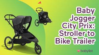 We Try Out the Baby Jogger City Prix | Jogging Stroller That Turns into a Bike Trailer | Babylist