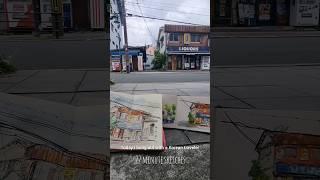 Urban Sketching in Osaka Japan - A Korean and Brit with Pens in Hand!