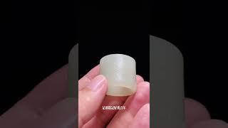 清 和田玉籽料 耕渔图诗文扳指#古玉文化传播 #扳指 #古玉老玉 #明清玉器 #让文物抖起来 #古玉老玉