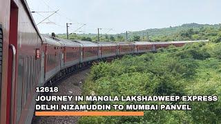 Journey in Mangla Lakshadweep Express | Delhi to Panvel Via Jhansi | Highspeed Overtakes and skips