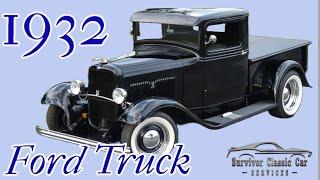 1932 Ford Pickup Truck Street Rod for sale Survivor Classic Cars Tampa Florida Hot Rod