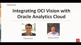 TwF ~ Integrating OCI Vision with Oracle Analytics Cloud