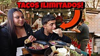 Comida MEXICANA ILIMITADA *nos comimos mas de 30 TACOS!!* | Albraith