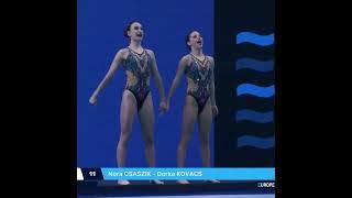 Nora CSASZIK - Dorka KOVACS (HUN) | Onland Performance | Artistic Swimming 2024 #shorts #sports