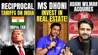 Reliance ₹24,500Cr Tax Notice, USA vs Canada, China Boosts Military, MS Dhoni, FII Selling