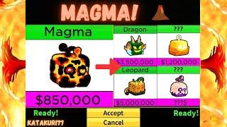 What People Trade For Magma Fruit? Trading Magma in Blox Fruits UPDATE 20