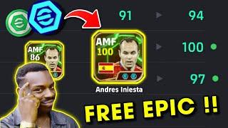 Free Epic Andrés Iniesta Best Training Guide  || eFootball 2025 Mobile