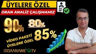 YÜKSEK ORANLAR KAZANABİLİRSİNİZ ORAN ANALİZ ÇALIŞMAMIZ.