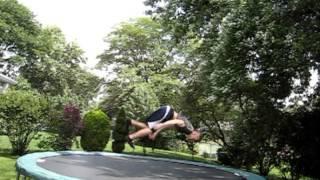 Some trampoline flips