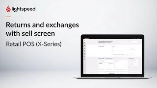 Returns and exchanges with sell screen