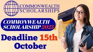 Commonwealth Scholarship 2025 UK | Deadline | Apply now | master/PhD #scholarship #commonwealth