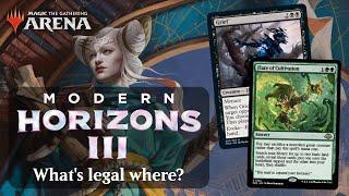 Modern Horizons 3 on MTG Arena : What's legal where?