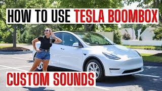 How to Use Tesla Boombox & Add Custom Sounds, Horns, Driving Sounds on our 2021 Tesla Model Y