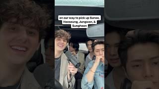 ENHYPEN & JVKE sing ‘XO’ while in the car #jvke #enhypen