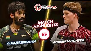 Unbelievable‼️‼️Kidambi Srikanth (IND) vs Anders Antonsen (DEN)‼️‼️BWF World Tour Finals 2021