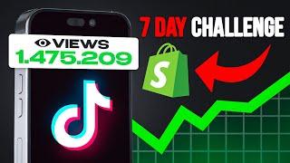 7-Day Tiktok Organic Dropshipping Challenge